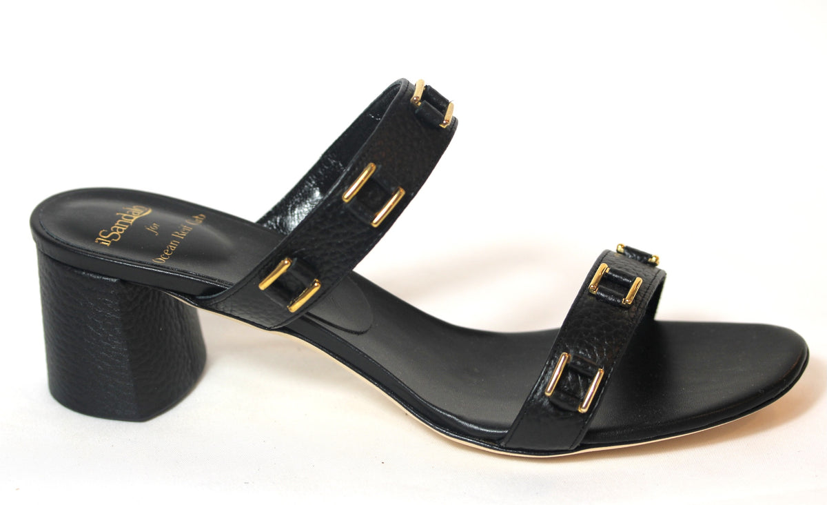 Sandal with Double Straps and Jewel Buckles 200/B2